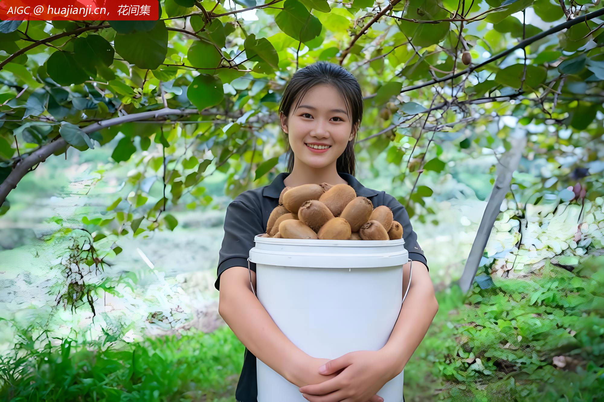 贵阳市谷堡镇平滩村，1.2万亩猕猴桃进入采摘期