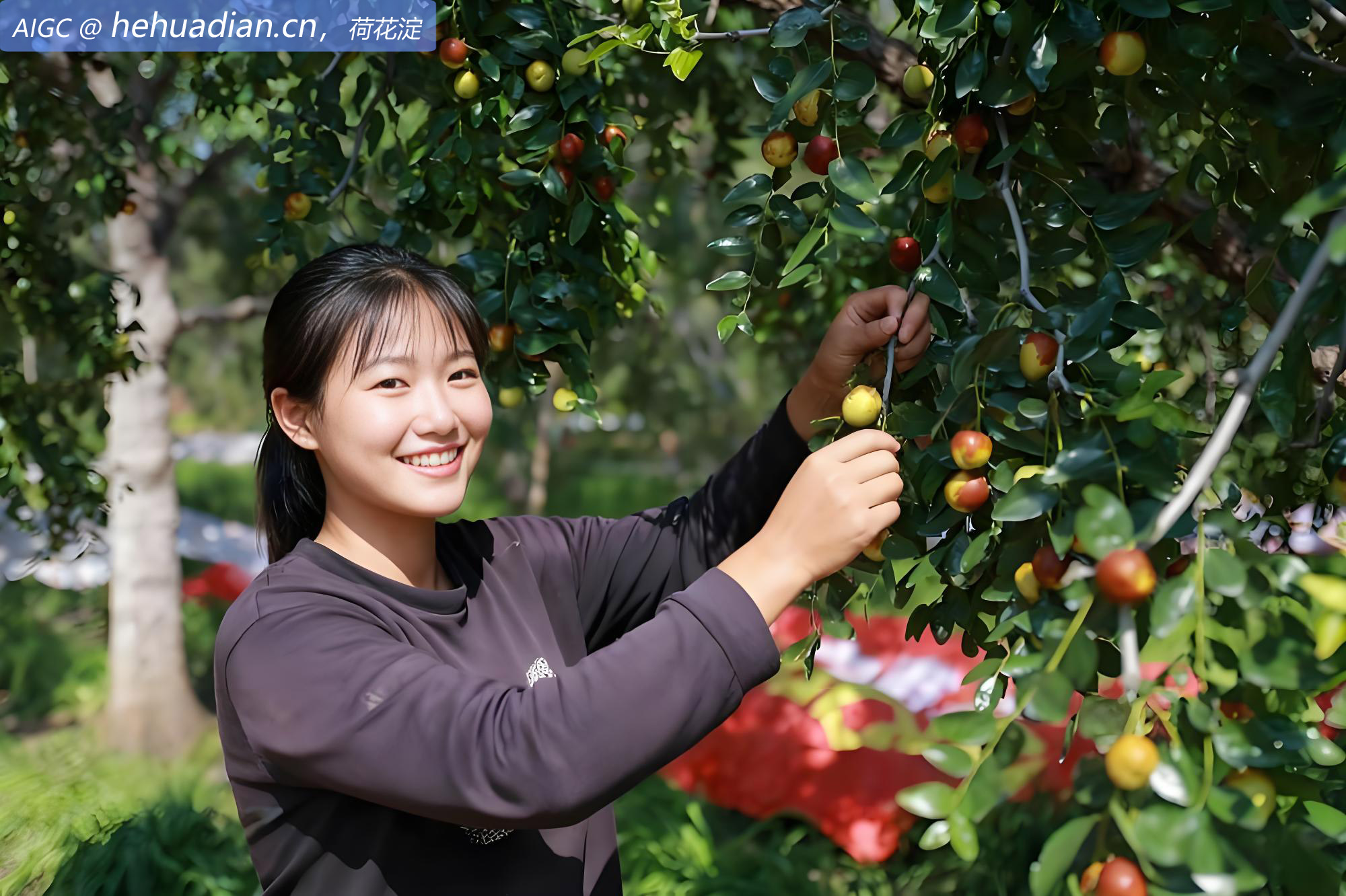 山东省聊城市茌平区三千余亩圆铃大枣迎来采收季