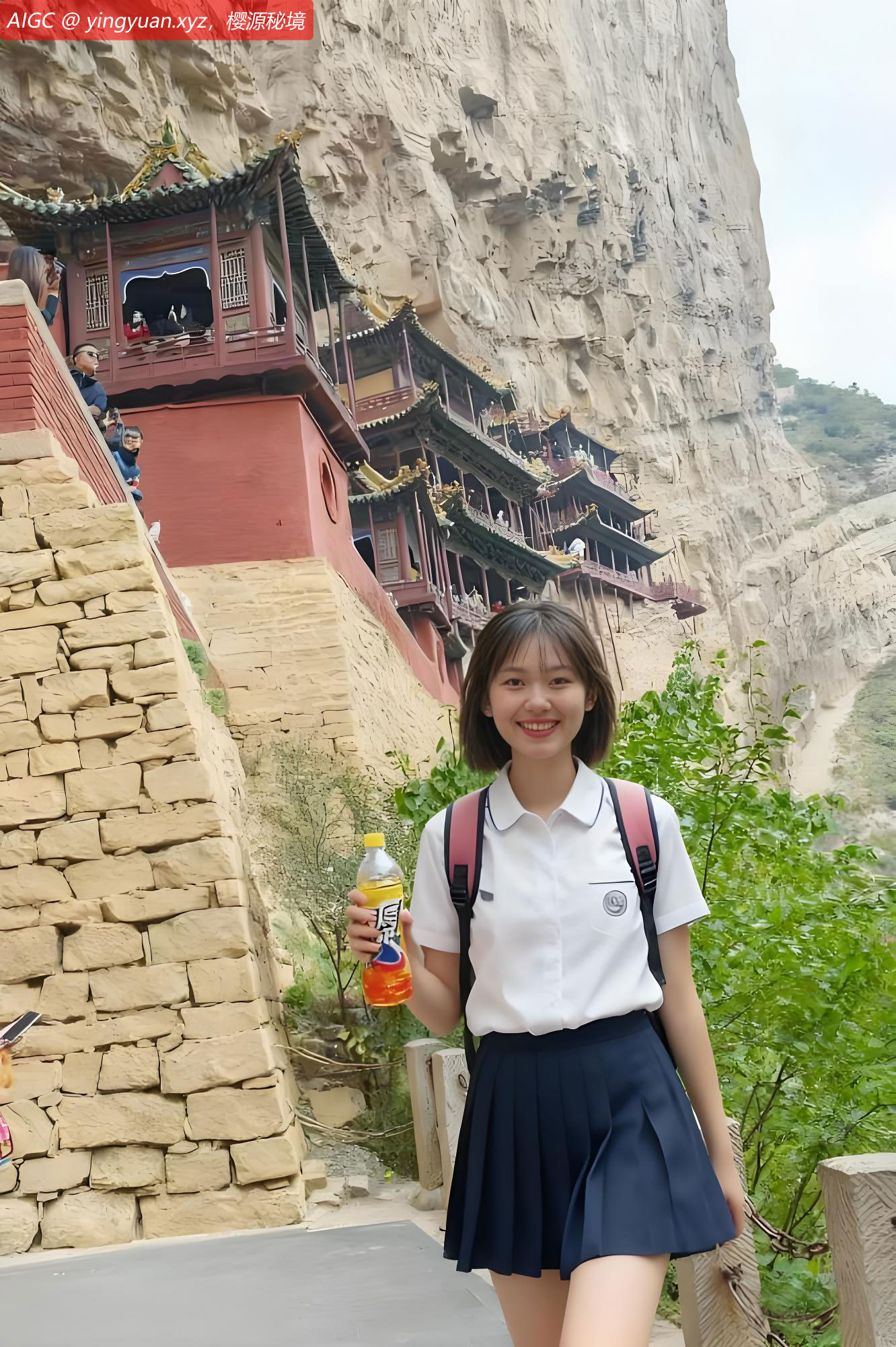 中秋节，山西大同悬空寺一日游