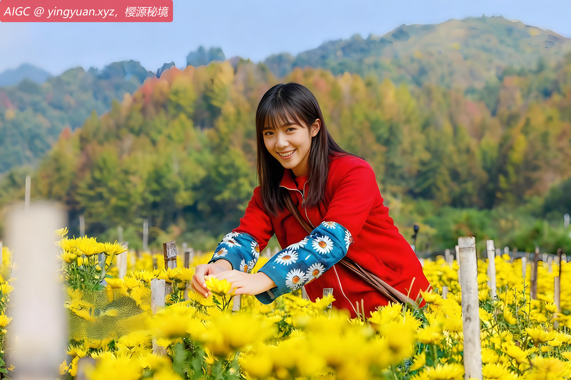 黄山市歙县溪头镇千亩金丝皇菊进入采摘期