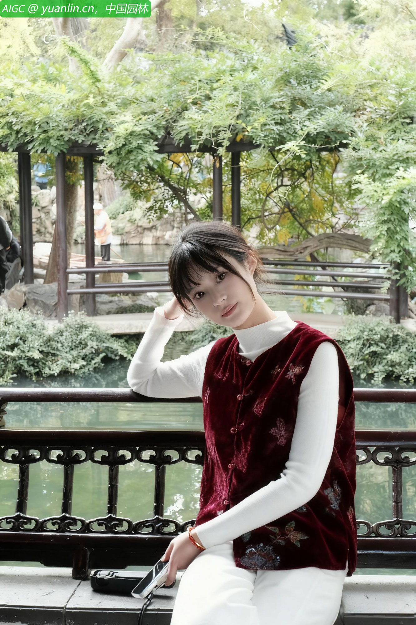 已过立冬，苏州沧浪亭中的紫藤才掉了几片黄叶