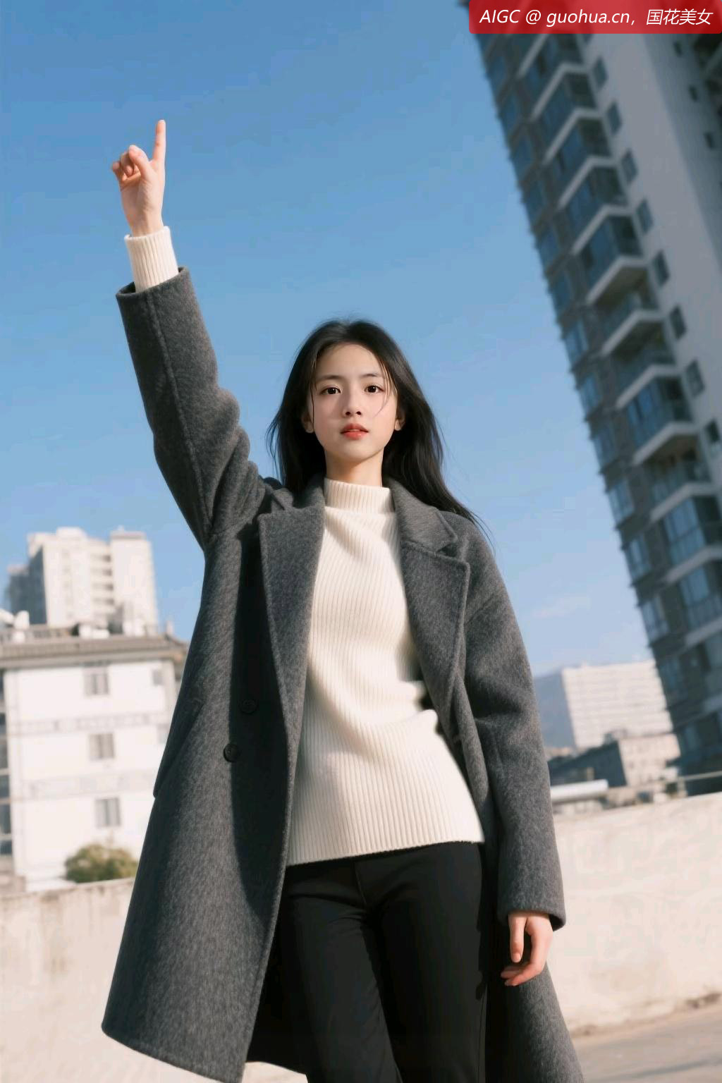 清新而优雅的气质，掠过冬日里温暖的阳光