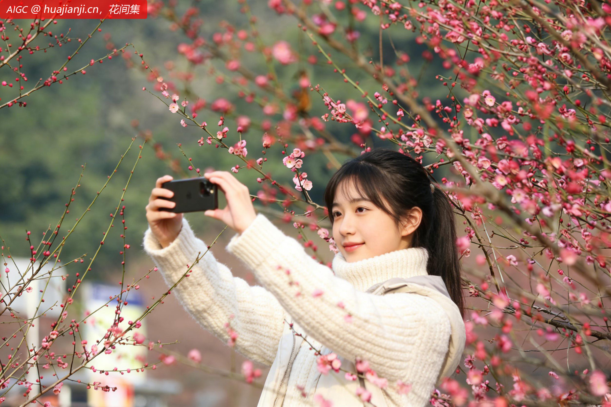 重庆市歌乐山红岩景区的红梅已悄然绽放