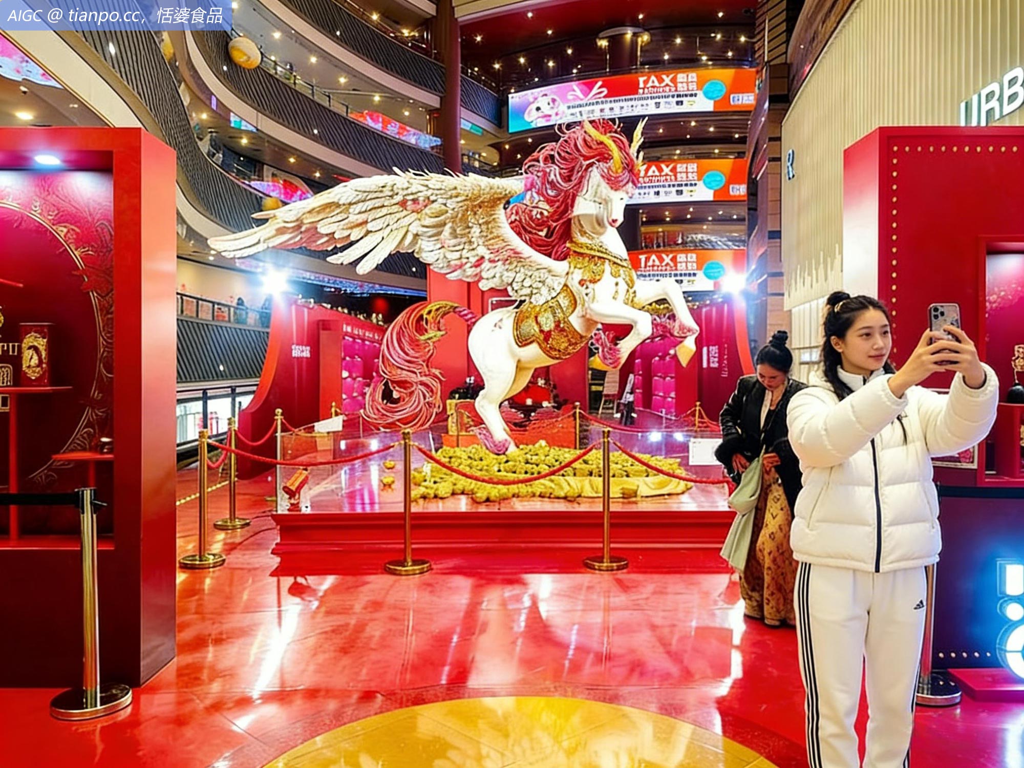 新春糖艺奇境主题展览在上海正大广场举行