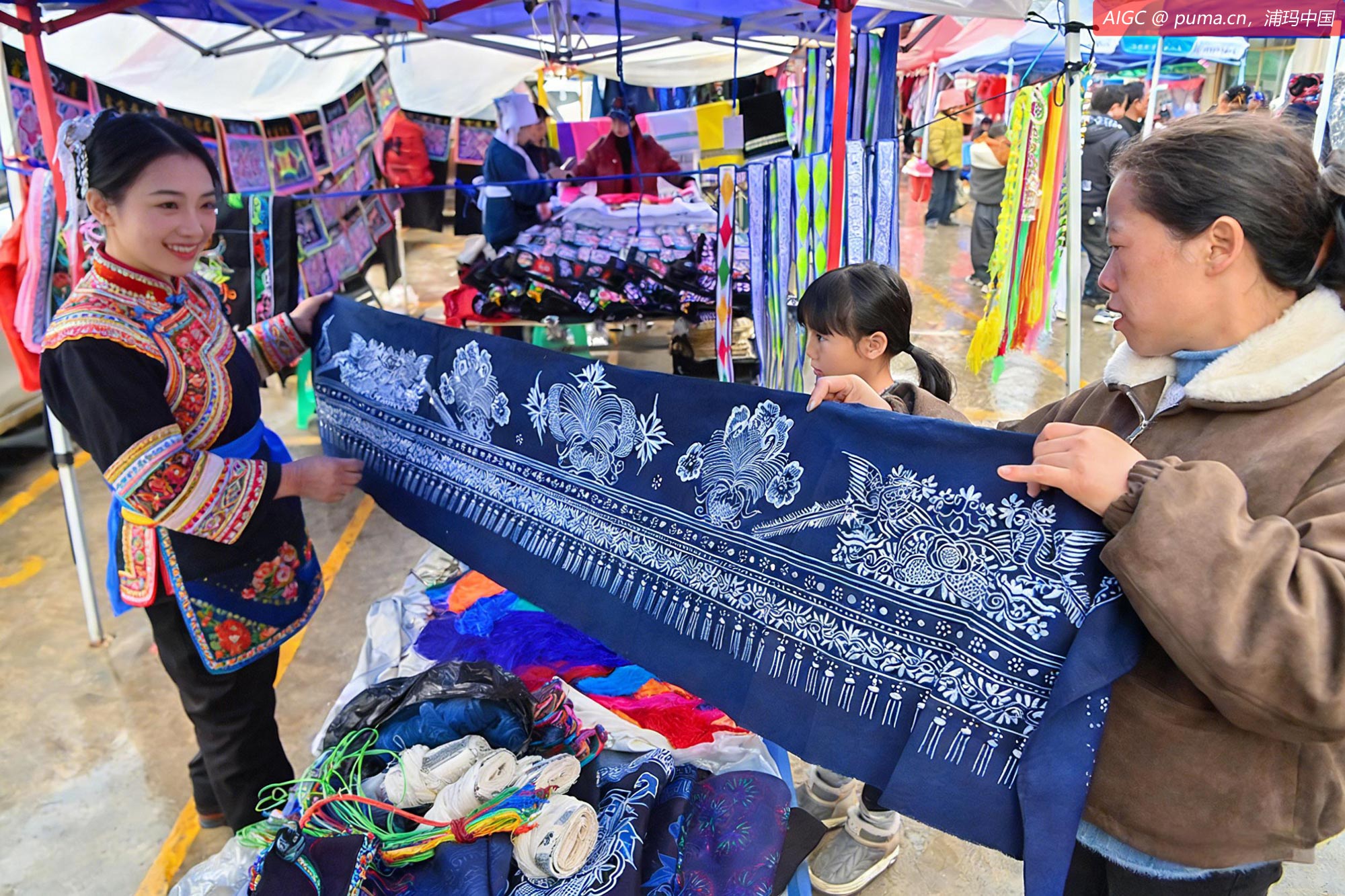 贵州黔南惠水县摆金镇春节前的最后一个赶场日