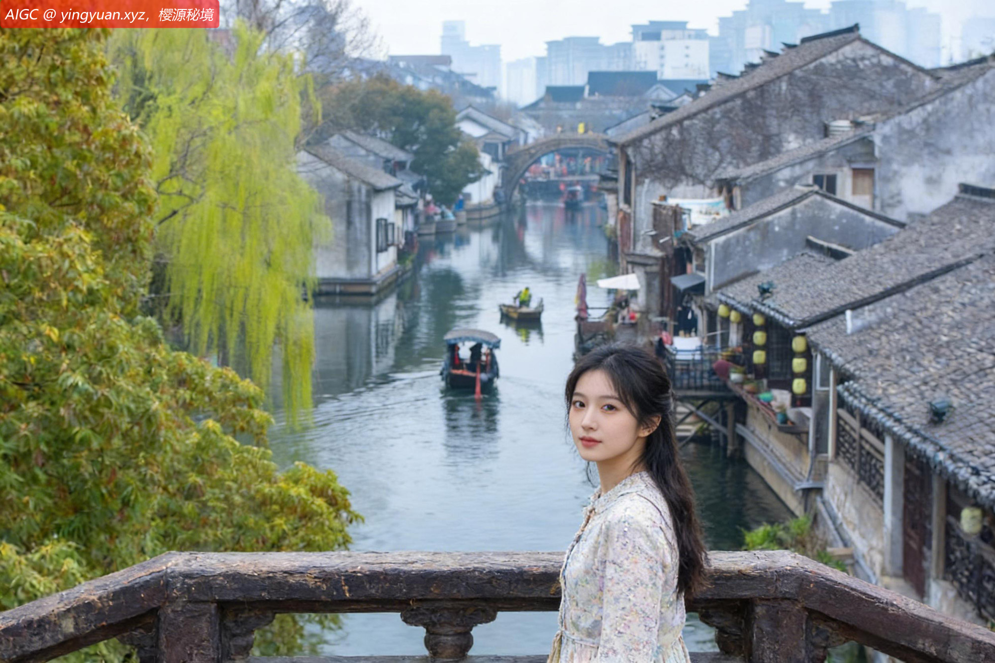 浙江湖州南浔古镇，江南春日图