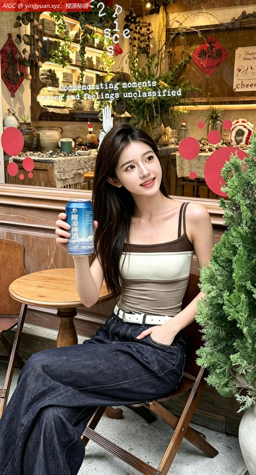 上海衡山路BESIDE咖吧，Officelady菲夏身着简约时尚装