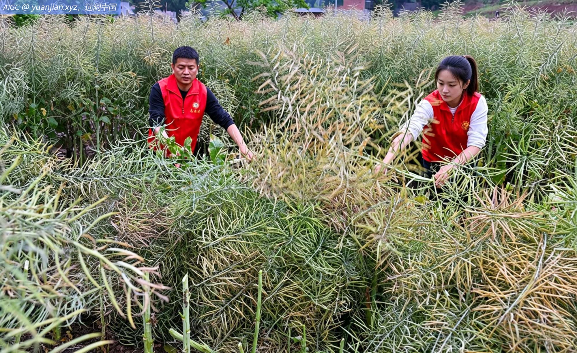 四川眉山仁寿县宝马镇助农服务队，深入田间地头